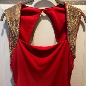 Calvin Klein Watermelon Pink gown